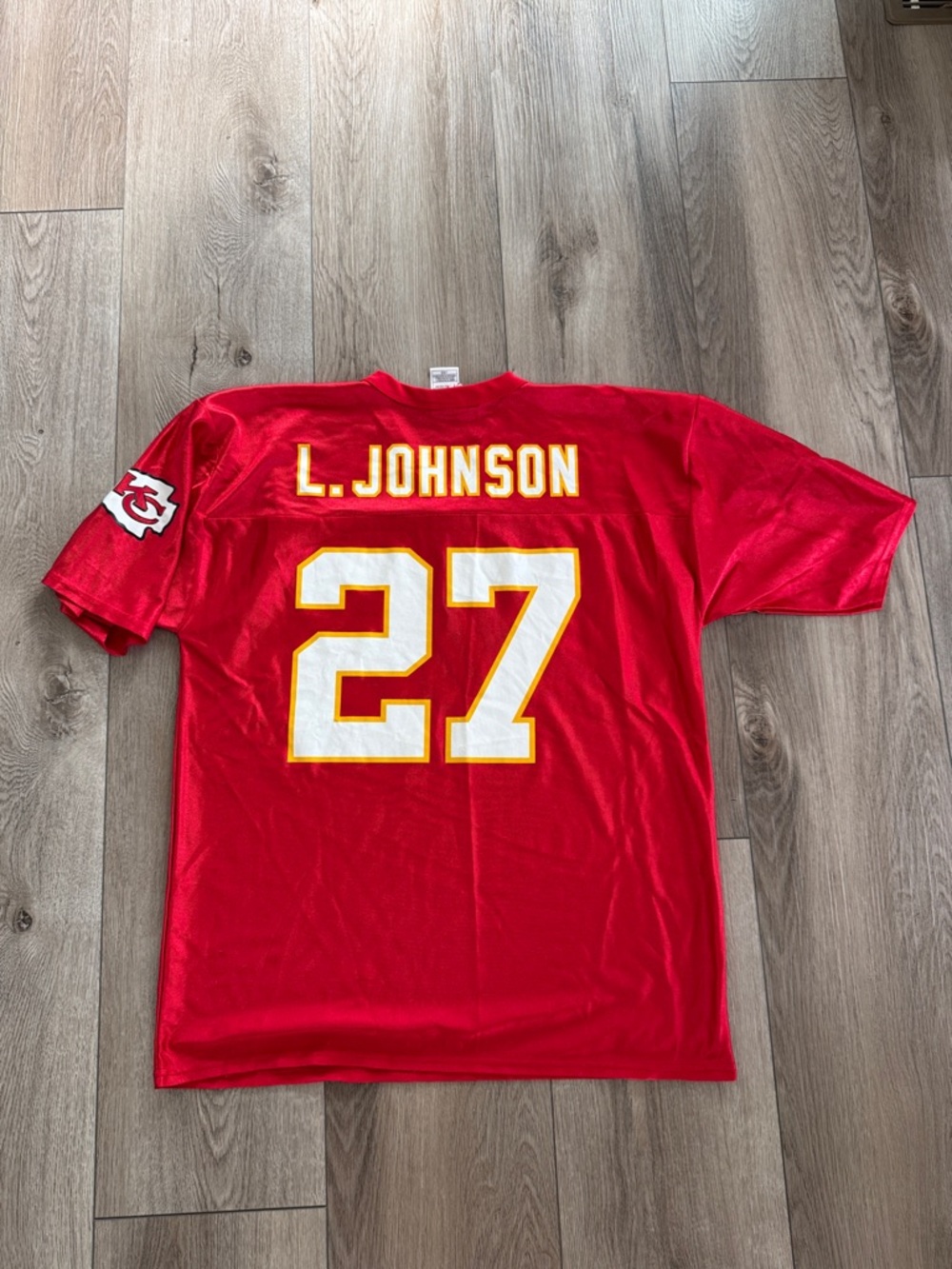 Kansas City Chiefs #27 Larry Johnson Football Jersey